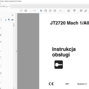 Ditch Witch JT2720 Mach 1All Terrain Instrukcja obsługi  - PDF DOWNLOAD