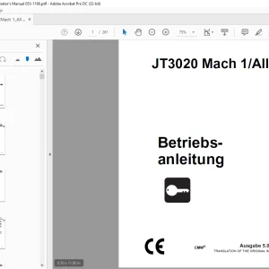 Ditch Witch JT3020 Mach 1All Terrain Betriebsanleitung - PDF DOWNLOAD