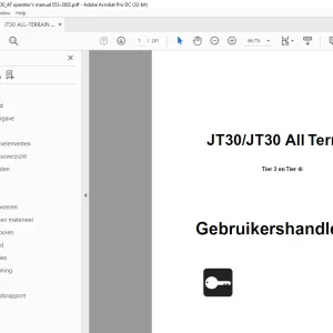 Ditch Witch JT30JT30 All Terrain Tier 3 en Tier 4i Gebruikershandleiding