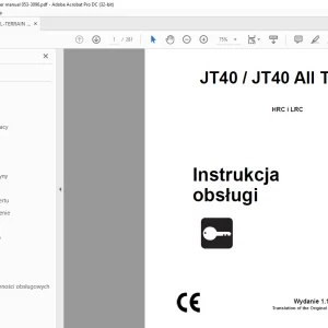 Ditch Witch  JT40/JT40 All Terrain HRC og LRC Brukerhåndbok - PDF