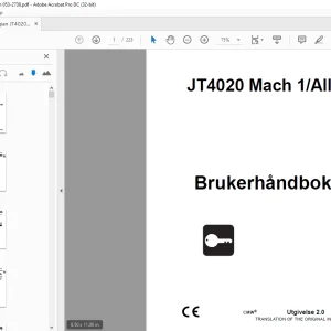 Ditch Witch JT4020 Mach 1  All Terrain Brukerhåndbok  - PDF DOWNLOAD