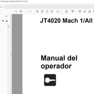Ditch Witch JT4020 Mach 1All Terrain Manual del operador