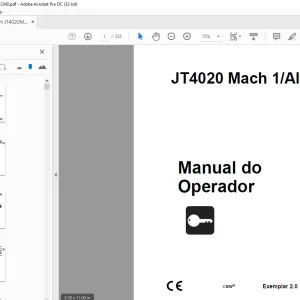 Ditch Witch JT4020 Mach 1All Terrain Manual do Operador