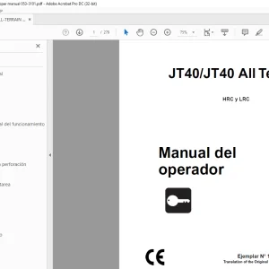 Ditch Witch JT40/JT40 All Terrain HRC y LRC Manual del operador