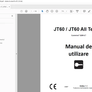 Ditch Witch JT60  JT60 All Terrain Cummins® QSB 6.7 Manual de utilizare