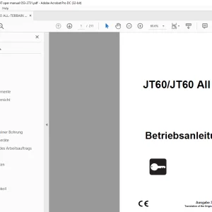 Ditch Witch JT60/JT60 All Terrain Betriebsanleitung - PDF DOWNLOAD