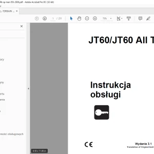 Ditch Witch JT60/JT60 All Terrain Instrukcja obsługi - PDF DOWNLOAD