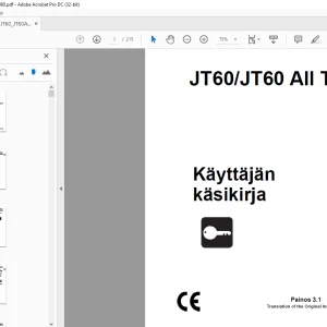 Ditch Witch JT60/JT60 All Terrain Käyttäjän käsikirja - PDF