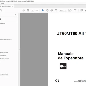 Ditch Witch JT60/JT60 All Terrain Manuale dell'operatore PDF