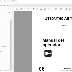 Ditch Witch JT60/JT60 All Terrain Tier 4 Manual del operador