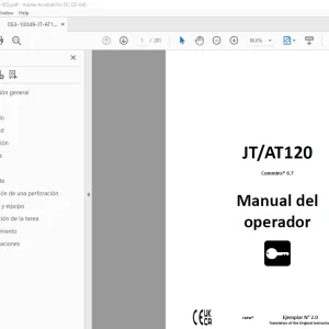 Ditch Witch JTAT120 Cummins 6.7 Manual del operador - PDF DOWNLOAD
