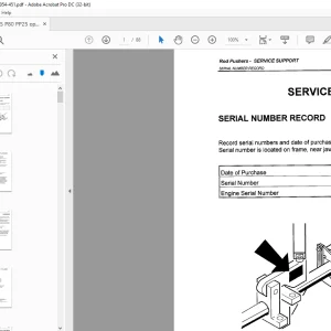 Ditch Witch PP25 P80 PP25 operator's manual 054-451 - PDF DOWNLOAD