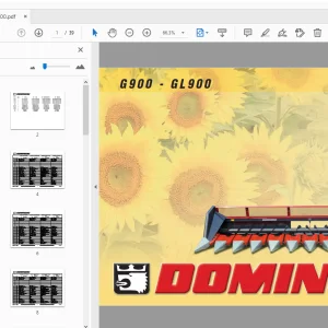 Dominoni G900-GL900 Parts Manual - PDF