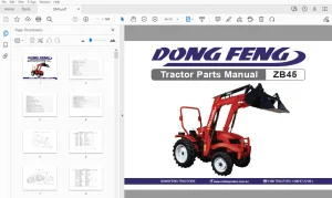 DongFeng ZB45 Tractor Parts Manual - PDF