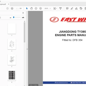 EAST WIND JIANGDONG TY395 ENGINE PARTS MANUAL - PDF