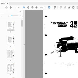 FiatTrattori 4240 4260 Parts Manual - PDF