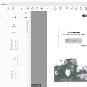 Franz Kleine Maxicorn S 2000 Parts Manual - PDF