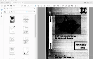Franz Kleine Unicorn 2 Betriebsanléitung Ersatzteil-liste - PDF
