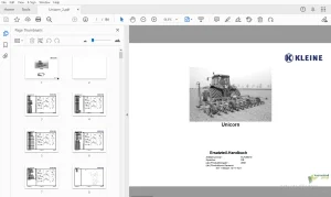 Franz Kleine Unicorn Ersatzteil Handbuch - PDF