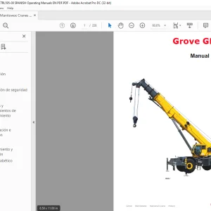 Grove Crane GRT8100 Manual del operador - PDF DOWNLOAD