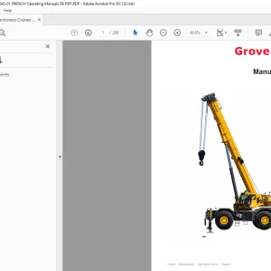 Grove Crane GRT880 Manuel d’utilisation - PDF DOWNLOAD
