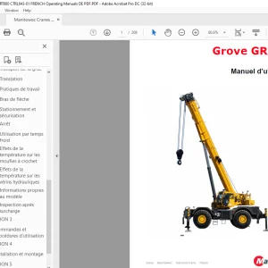 Grove Crane GRT880 Manuel d’utilisation - Pdf Download