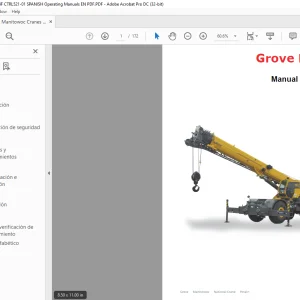 Grove Crane RT770E Manual del operador - PDF DOWNLOAD