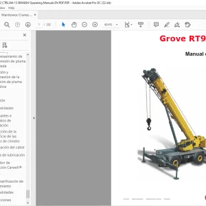 Grove Crane RT9130E-2 Manual del operador  - PDF DOWNLOAD