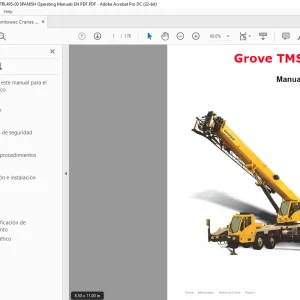 Grove Crane TMS800E13 Manual del operador  - PDF DOWNLOAD