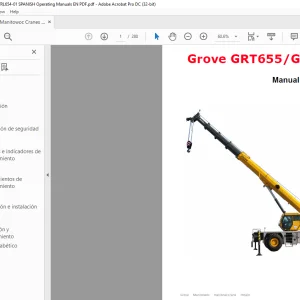 Grove GRT655/GRT655L Manual del operador -  PDF DOWNLOAD