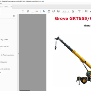 Grove GRT655/GRT655L Manual del operador  - PDF DOWNLOAD