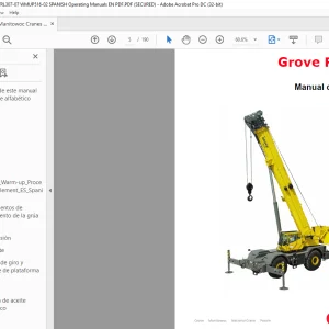 Grove RT890E Manual del operador - PDF DOWNLOAD