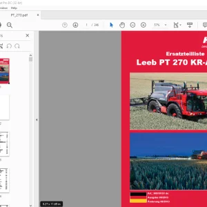 HORSCH Leeb PT 270 KR-Aufbau Ersatzteilliste Manual - PDF DOWNLOAD