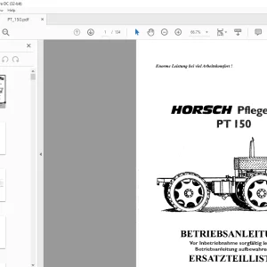 HORSCH Leeb PT 270 KR-Aufbau Ersatzteilliste Manual  - PDF