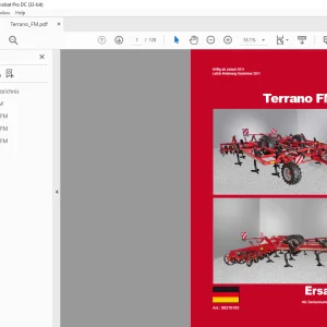 HORSCH Terrano FM ERSATZTEILLISTE Manual - PDF DOWNLOAD
