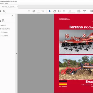 HORSCH Terrano FX Classic ERSATZTEILLISTE Manual  - PDF DOWNLOAD