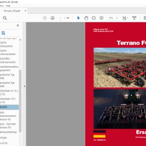 HORSCH Terrano FX Ersatzteilliste Manual 80500151 - PDF DOWNLOAD