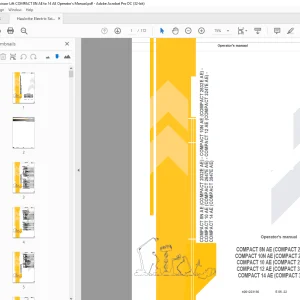 Haulotte Forklift COMPACT 8N AE (COMPACT 2032E AE) Operator's manual