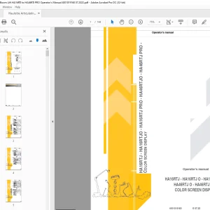 Haulotte Forklift HA16RTJ - HA16RTJ O - HA16RTJ PRO Operator's manual