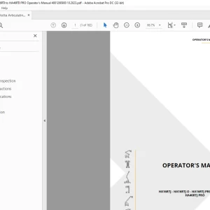 Haulotte Forklift HA16RTJ - HA16RTJ O PRO Operator's Manual