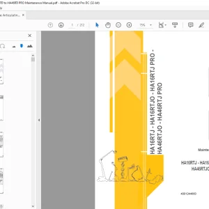 Haulotte Forklift HA16RTJ - HA16RTJ O - HA16RTJ PRO Maintenance Manual