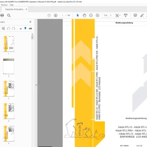 Haulotte Forklift HA26 RTJ O - HA26 RTJ O SW Bedienungsanleitung PDF