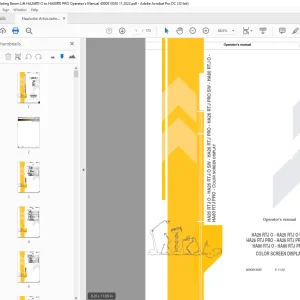 Haulotte Forklift HA26 RTJ O - HA26 RTJ O SW - HA26 RTJ PRO - HA26 RTJ PRO SW Operator's Manual