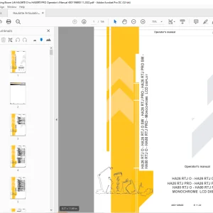 Haulotte Forklift HA26 RTJ O - HA26 RTJ O SW - Operator's manual - PDF DOWNLOAD