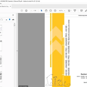Haulotte Forklift HS15E - HS4390E Bedienungsanleitung - PDF