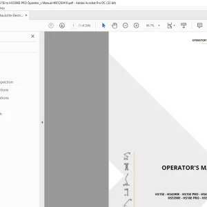 Haulotte Forklift HS15E  HS4390E Operator's Manual - PDF DOWNLOAD