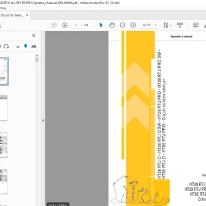 Haulotte Forklift HT23RTJ O HT23RTJ O SW Operator's Manual PDF