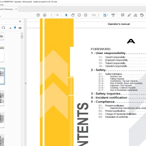Haulotte Forklift HT26 RT O - HT26 RT O SW  Operator's manual  - PDF DOWNLOAD