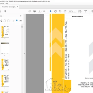 Haulotte Forklift HT28 RTJ O - HT28 RTJ O SW Maintenance Manual - PDF