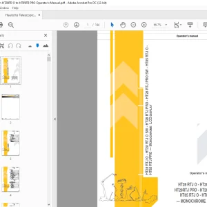 Haulotte Forklift HT28 RTJ O - HT28 RTJ O SW Operator's manual - PDF DOWNLOAD